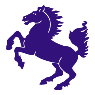 Horse Stallion Decal (Purple)